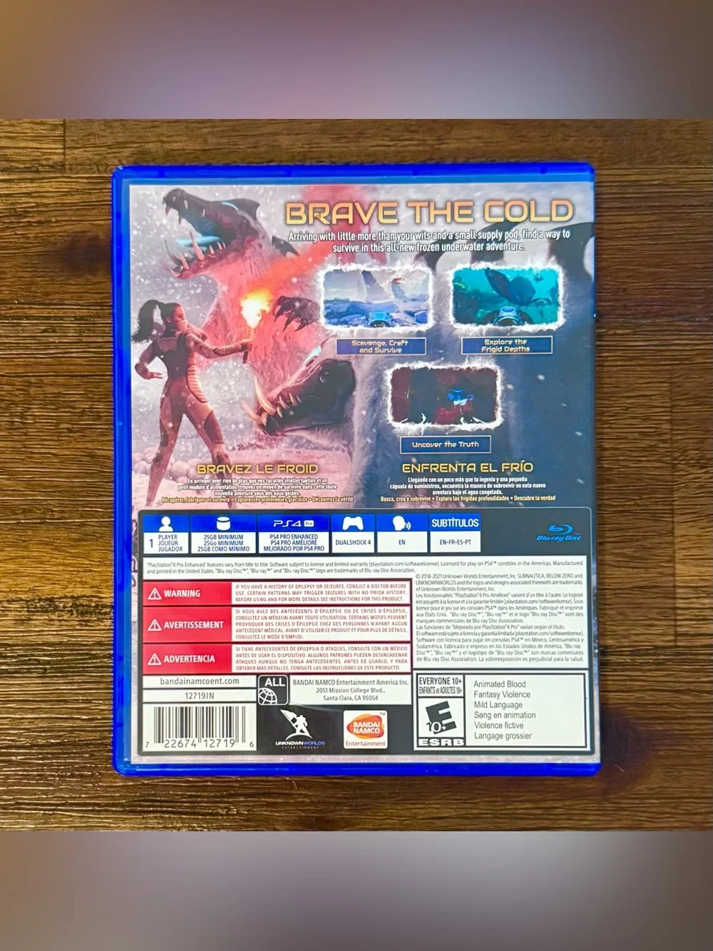 Subnautica Below Zero Sony PlayStation PS4 CIB Tested Underwater Exploration